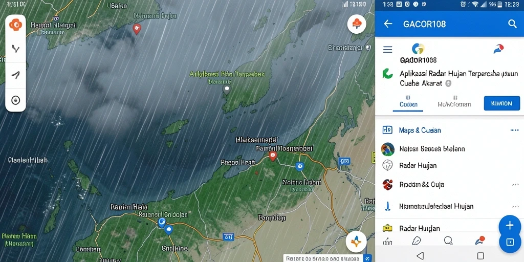 Antarmuka GACOR108 yang menampilkan radar hujan secara langsung.