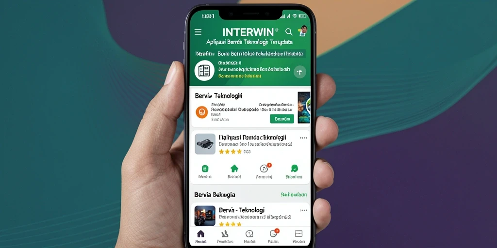 Antarmuka INTERWIN yang menarik dan informatif.