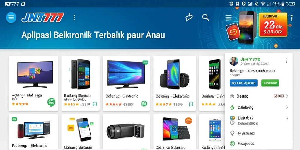 Tampilan antarmuka aplikasi JNT777 yang menarik dan mudah digunakan.