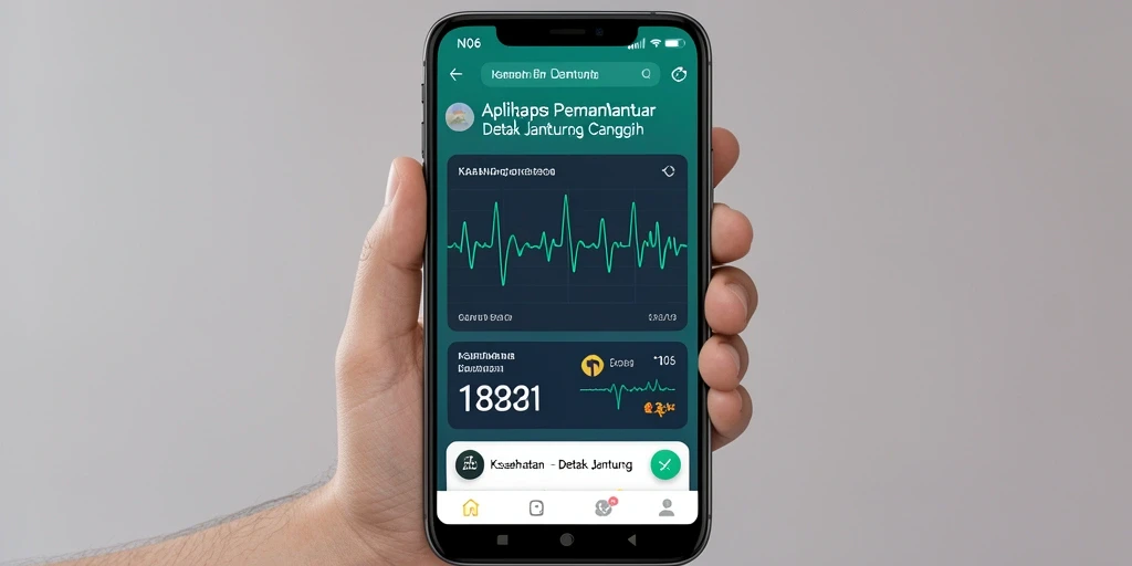Antarmuka N06 yang modern dan fungsional untuk detak jantung.