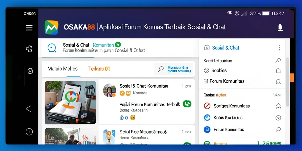 Antarmuka aplikasi OSAKA88 yang menarik dan fungsional.