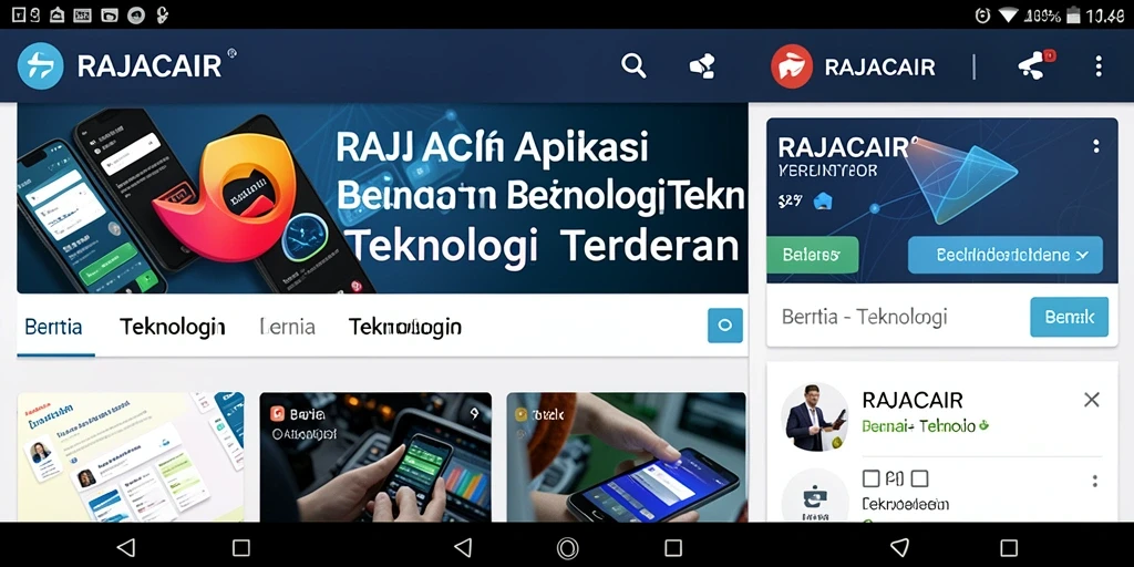 Antarmuka aplikasi RAJACAIR yang intuitif dan sederhana.