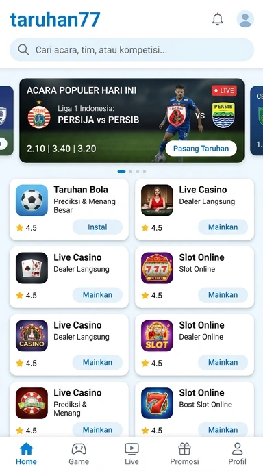Aplikasi Populer & Kanal Uji Di Taruhan77 — Platform Akses Terbaik